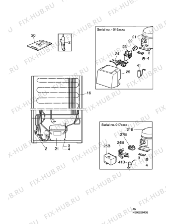 Взрыв-схема холодильника Elektro Helios FG2909 - Схема узла C10 Cold, users manual